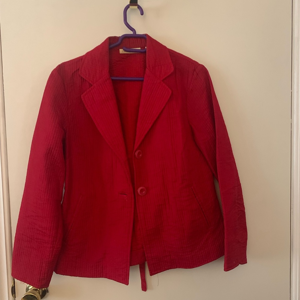 Chic Red Blazer